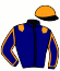 casaque portée par Guinoiseau L. jockey du cheval de course KENOR DE BASSIERE, information pmu ZETURF