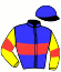 casaque portée par Phlypo K. jockey du cheval de course ENZO LA RAVELLE (FR), information pmu ZETURF