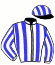 casaque portée par Rivenet L. jockey du cheval de course DECLIC DU GADE (FR), information pmu ZETURF