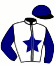 casaque portée par Muidebled A. jockey du cheval de course LISTED VOIRONS, information pmu ZETURF