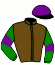 casaque portée par Beaufils G. jockey du cheval de course KAMELIYA, information pmu ZETURF