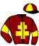casaque portée par Mayeur R. jockey du cheval de course TARMELO, information pmu ZETURF