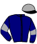 casaque portée par Zuliani A. jockey du cheval de course POLINUIT, information pmu ZETURF