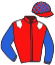 casaque portée par Hondier Jad jockey du cheval de course BLUE STYLE, information pmu ZETURF