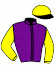 casaque portée par D' Andigne O. jockey du cheval de course JESUBA, information pmu ZETURF