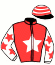 casaque portée par Rochard B. jockey du cheval de course FANTASIA LOVE, information pmu ZETURF