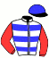 casaque portée par Blanchouin T. jockey du cheval de course SPRING IS COMING, information pmu ZETURF