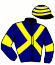 casaque portée par Monclin J. Ph. jockey du cheval de course GALATA (FR), information pmu ZETURF