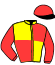 casaque portée par Raffin O. jockey du cheval de course GERONIMO FUEGO (FR), information pmu ZETURF
