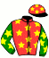 casaque portée par Guinoiseau L. jockey du cheval de course ISIS DU LEARD (FR), information pmu ZETURF