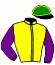 casaque portée par Rochard B. jockey du cheval de course IDEALE DES MOLLES (FR), information pmu ZETURF