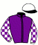 casaque portée par Raffin E. jockey du cheval de course IONISA DE FELLIERE, information pmu ZETURF