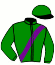 casaque portée par Lepage J. jockey du cheval de course HADREUS, information pmu ZETURF