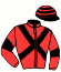 casaque portée par Bourgeais A. jockey du cheval de course LE MAGNIFICO, information pmu ZETURF