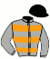 casaque portée par Eon Mlle M. jockey du cheval de course BY THE WAY, information pmu ZETURF
