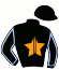 casaque portée par Justum M. jockey du cheval de course KER CHALON, information pmu ZETURF