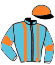 casaque portée par Renard A. jockey du cheval de course KHILIDA, information pmu ZETURF