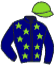 casaque portée par Nail-rocher Vic. jockey du cheval de course JOCKO MAGIC, information pmu ZETURF
