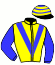 casaque portée par Grosso Mlle L. jockey du cheval de course BY THE WAY, information pmu ZETURF