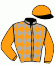 casaque portée par Mcmonagle D. B. jockey du cheval de course DANCING GEMINI, information pmu ZETURF