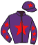 casaque portée par Sias Gio. jockey du cheval de course MON FLAMANT, information pmu ZETURF
