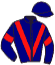 casaque portée par Mendizabal I. jockey du cheval de course LOUSTIC BERE, information pmu ZETURF