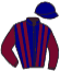 casaque portée par Madamet A. jockey du cheval de course NATH SHOW, information pmu ZETURF
