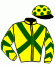 casaque portée par Demuro C. jockey du cheval de course HORIZON DORE, information pmu ZETURF