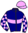 casaque portée par Mendizabal I. jockey du cheval de course CLOSE COMBAT, information pmu ZETURF