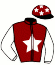 casaque portée par Mendizabal I. jockey du cheval de course JOH SPIRIT, information pmu ZETURF