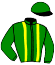 casaque portée par Bachelot T. jockey du cheval de course LEANDRA, information pmu ZETURF