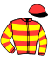 casaque portée par Piccone T. jockey du cheval de course DOM BERTRAND, information pmu ZETURF