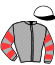 casaque portée par Ducre Mlle M. jockey du cheval de course GRIVE DE TOUCHYVON (FR), information pmu ZETURF
