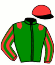 casaque portée par Verriere L. jockey du cheval de course GET D'HAGUE (FR), information pmu ZETURF