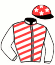 casaque portée par Verriere L. jockey du cheval de course KIRI DU VIVIER, information pmu ZETURF