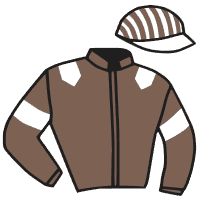 casaque portée par Lamaziere L. jockey du cheval de course KRYSTALE MARCEAUX, information pmu ZETURF