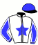 casaque portée par Ruet B. jockey du cheval de course KAISER DE CHANLECY, information pmu ZETURF