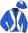 casaque portée par Bachelot T. jockey du cheval de course SIXTINE BAAL, information pmu ZETURF