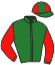casaque portée par Nabet K. jockey du cheval de course INFRA ROUGE, information pmu ZETURF