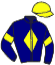 casaque portée par Madamet A. jockey du cheval de course WALDKAUZ, information pmu ZETURF