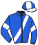 casaque portée par Devienne K. jockey du cheval de course JACEE DE BUSSIERES, information pmu ZETURF