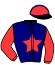 casaque portée par Chauve-laffay H. jockey du cheval de course JUST PAT, information pmu ZETURF