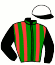casaque portée par Desmigneux F. jockey du cheval de course IKA JOSSELYN, information pmu ZETURF
