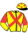 casaque portée par Baude S. jockey du cheval de course JOCONDE DE L'AUMOY, information pmu ZETURF