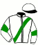 casaque portée par Ledeme P. jockey du cheval de course EPONIN DESJY, information pmu ZETURF