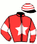 casaque portée par Stefano S. jockey du cheval de course GOLD DES MARES, information pmu ZETURF