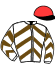 casaque portée par Crastus A. jockey du cheval de course PICNIC ROYAL, information pmu ZETURF