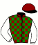 casaque portée par Germain Mlle M. jockey du cheval de course BOOGIE, information pmu ZETURF