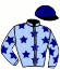 casaque portée par Touron G. jockey du cheval de course HOUSTON JUSTICE, information pmu ZETURF