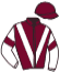 casaque portée par Seguy V. jockey du cheval de course HEYTESBURY LANE, information pmu ZETURF